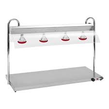 Buffet Speisenwärmer 4xGN1/1 + Hygiene Schutzhaube + Infrarotbeleuchtung